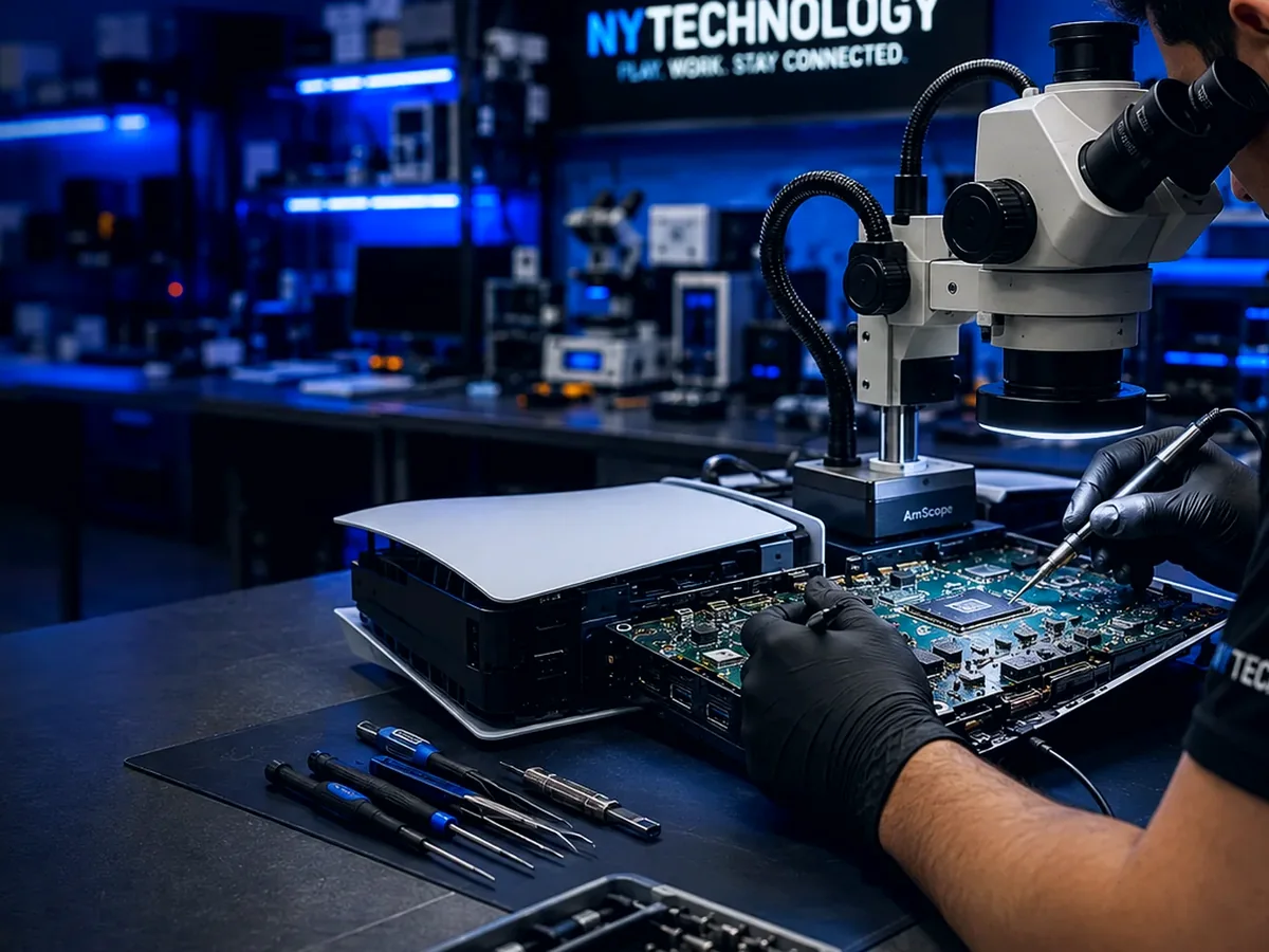 Illustrative PS5 cooling-system inspection