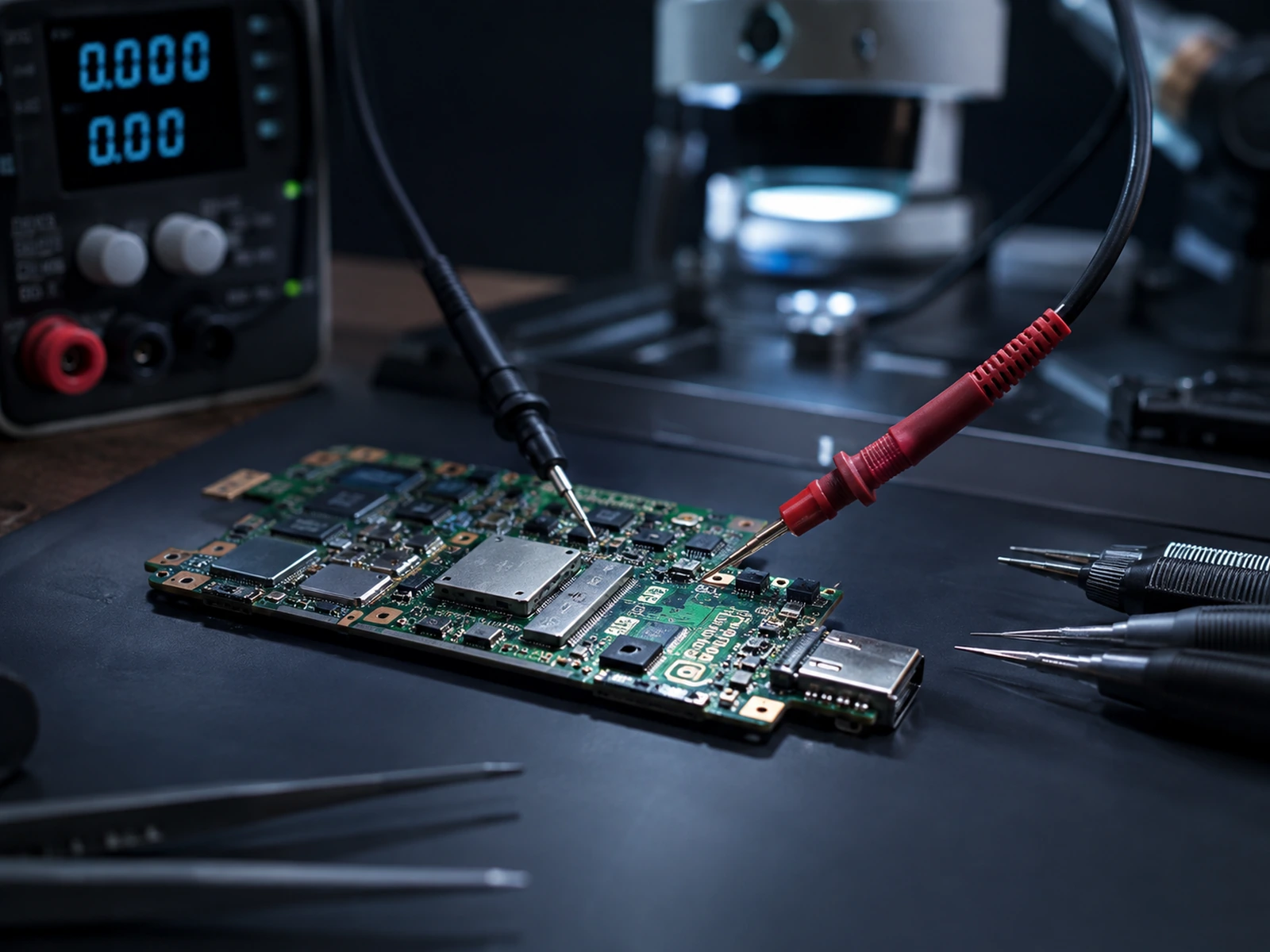 AI-assisted visualization of Nintendo Switch no-power diagnostics