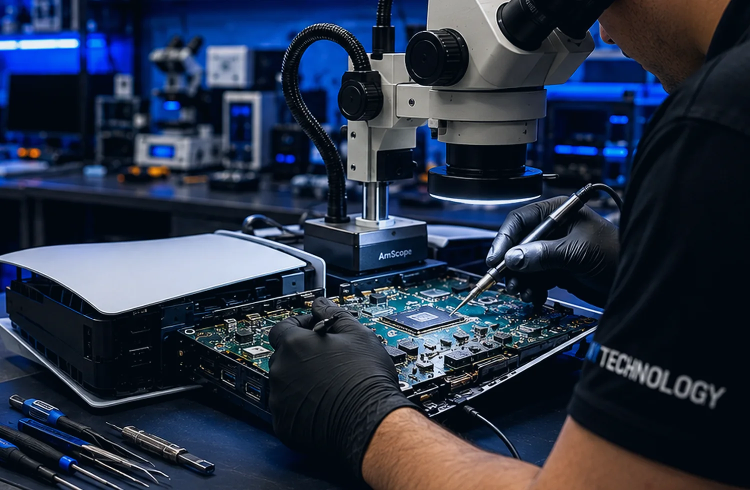 Generic power-circuit and motherboard inspection in the NYTechnology laboratory
